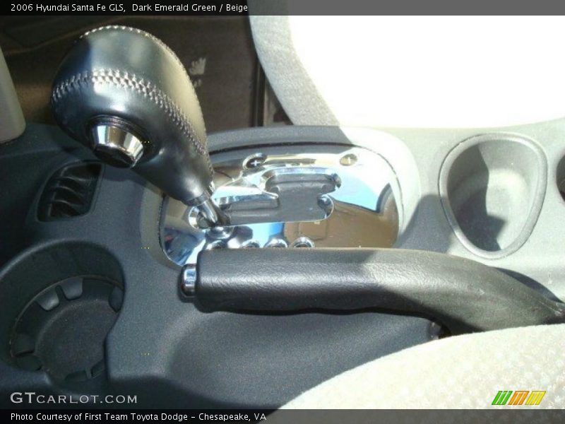 Dark Emerald Green / Beige 2006 Hyundai Santa Fe GLS