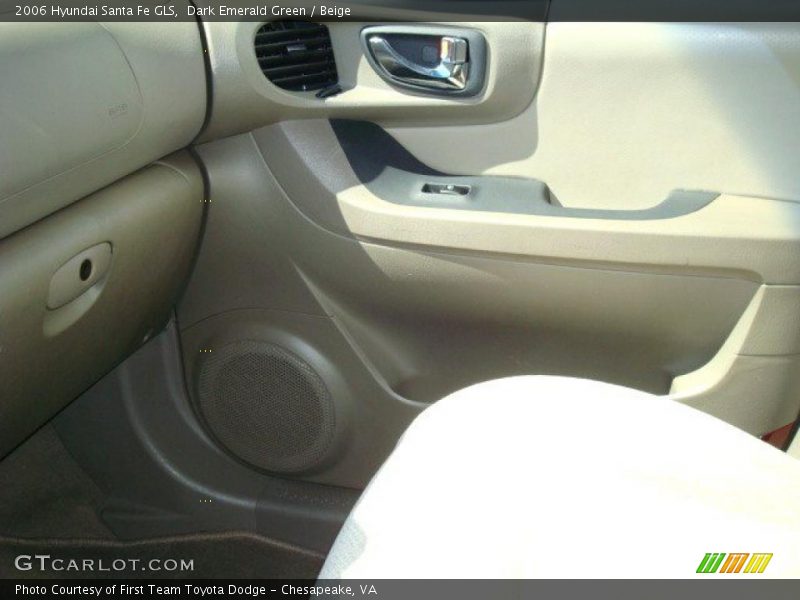 Dark Emerald Green / Beige 2006 Hyundai Santa Fe GLS
