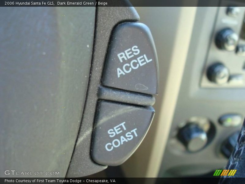 Dark Emerald Green / Beige 2006 Hyundai Santa Fe GLS