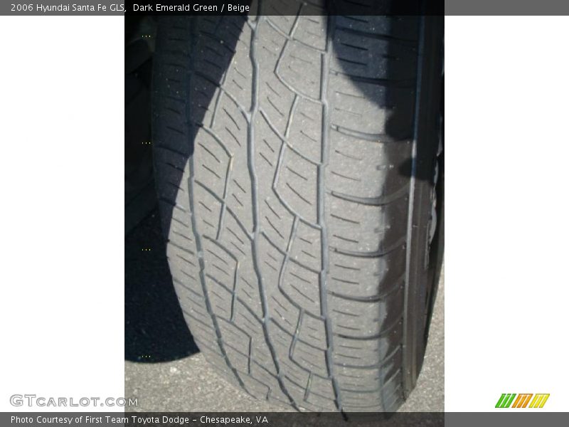 Dark Emerald Green / Beige 2006 Hyundai Santa Fe GLS