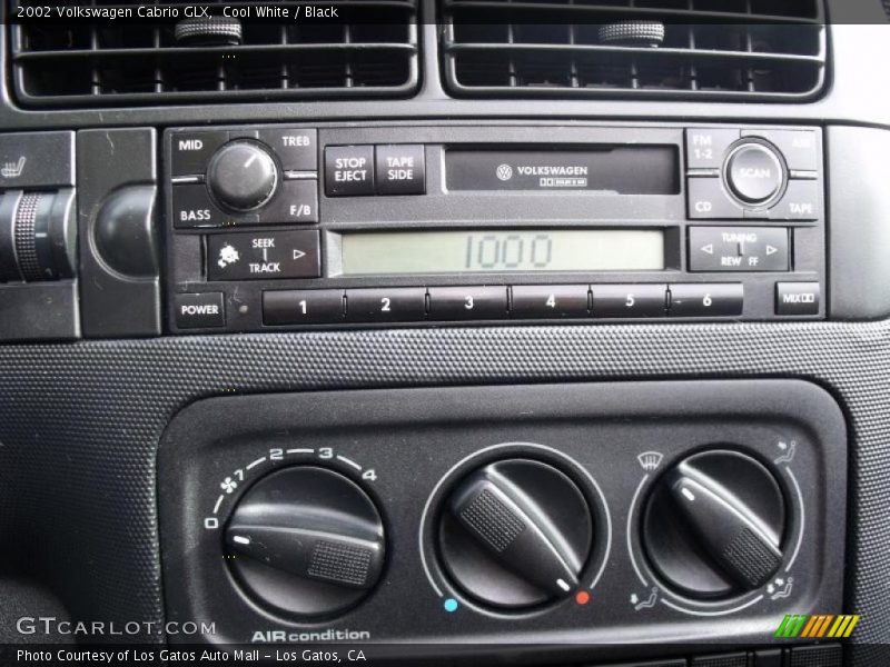 Cool White / Black 2002 Volkswagen Cabrio GLX