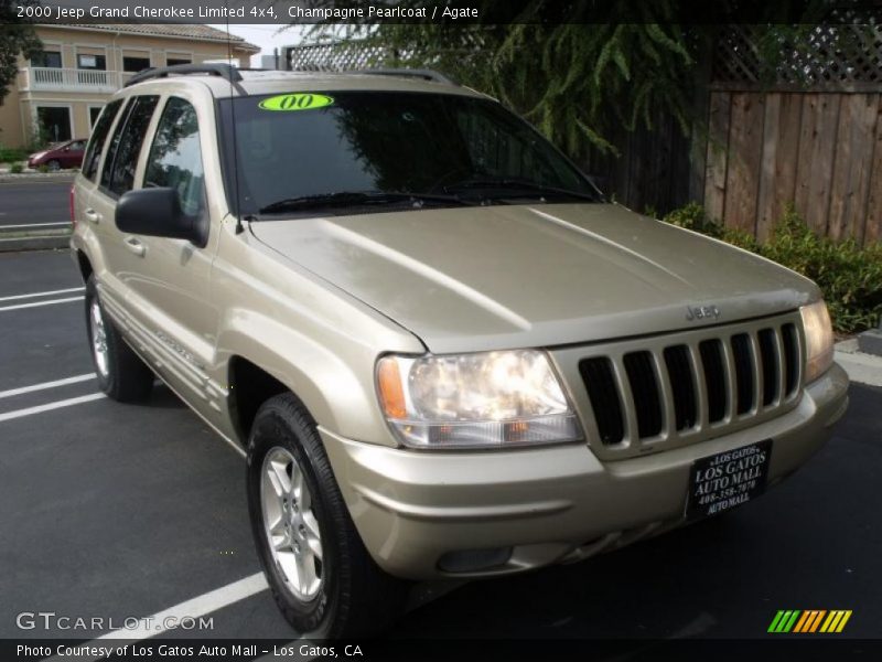 Champagne Pearlcoat / Agate 2000 Jeep Grand Cherokee Limited 4x4