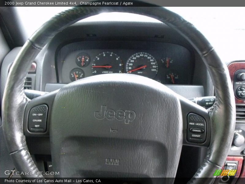 Champagne Pearlcoat / Agate 2000 Jeep Grand Cherokee Limited 4x4