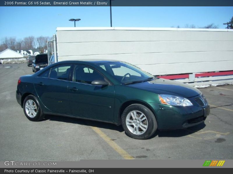 Emerald Green Metallic / Ebony 2006 Pontiac G6 V6 Sedan