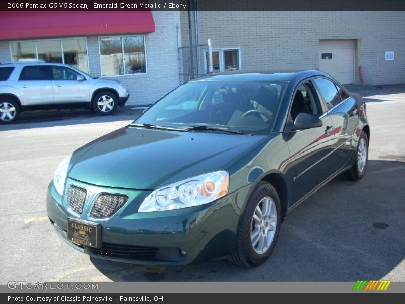 Emerald Green Metallic / Ebony 2006 Pontiac G6 V6 Sedan