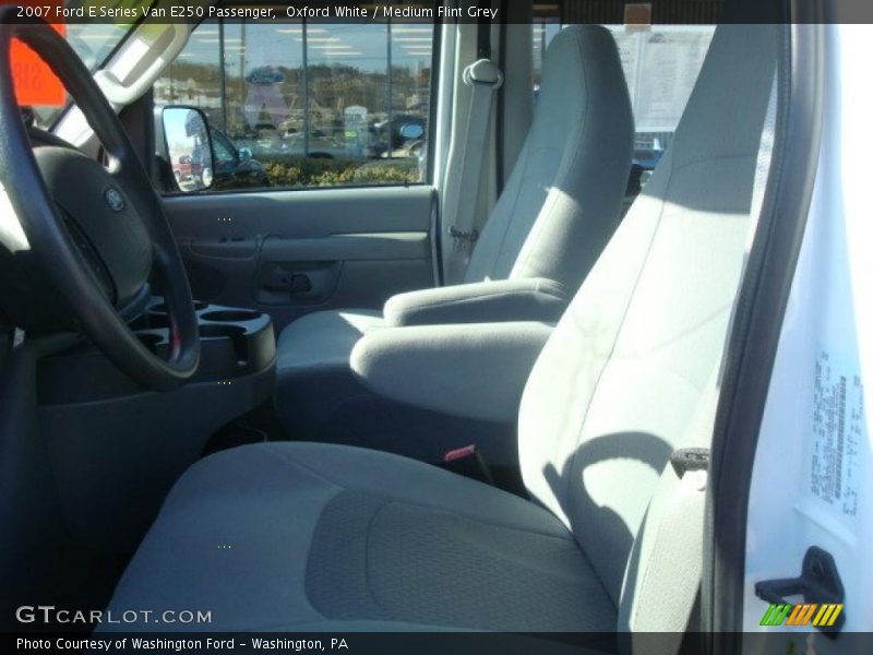 Oxford White / Medium Flint Grey 2007 Ford E Series Van E250 Passenger