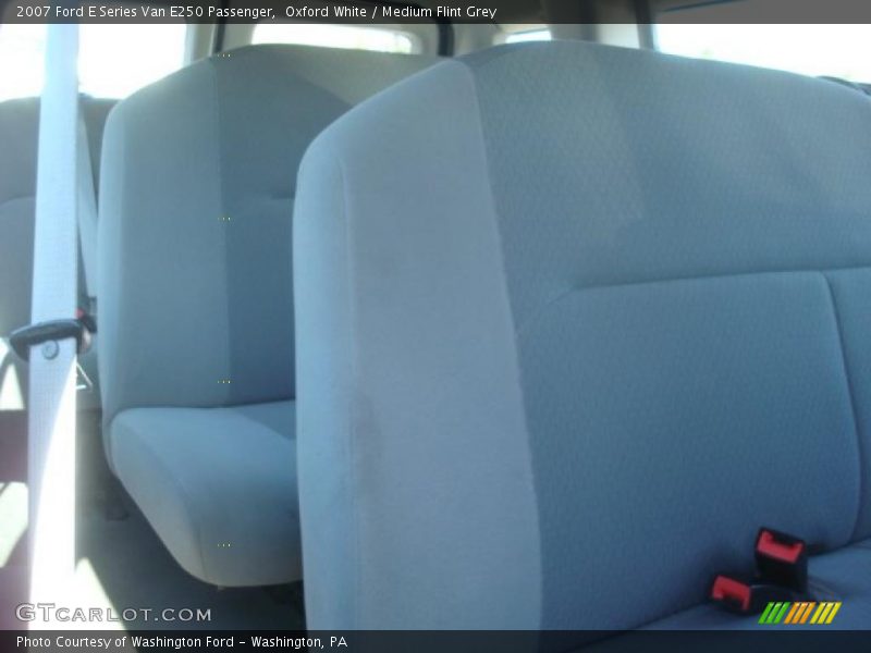 Oxford White / Medium Flint Grey 2007 Ford E Series Van E250 Passenger