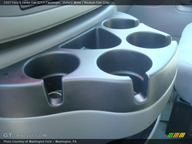 Oxford White / Medium Flint Grey 2007 Ford E Series Van E250 Passenger
