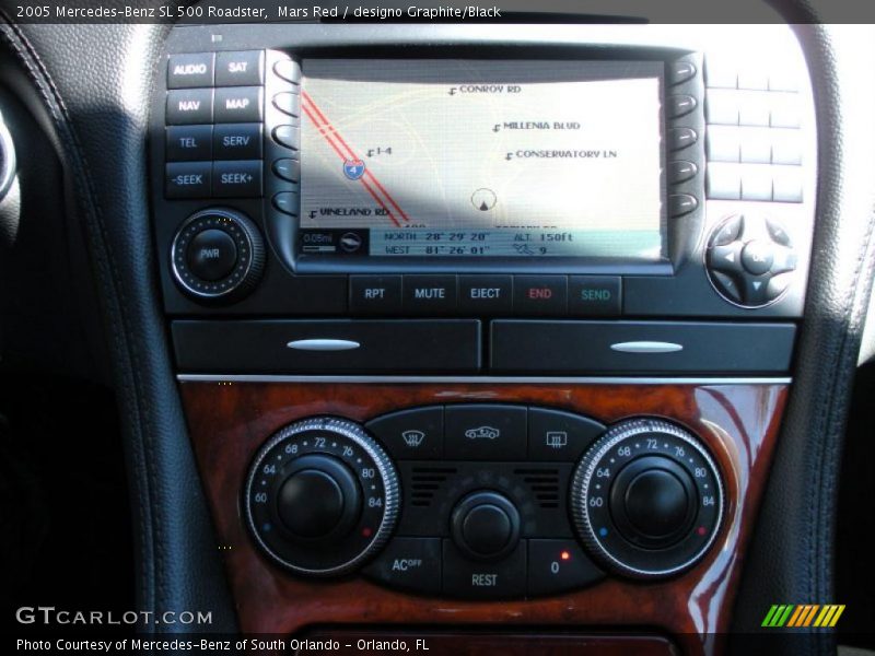 Mars Red / designo Graphite/Black 2005 Mercedes-Benz SL 500 Roadster