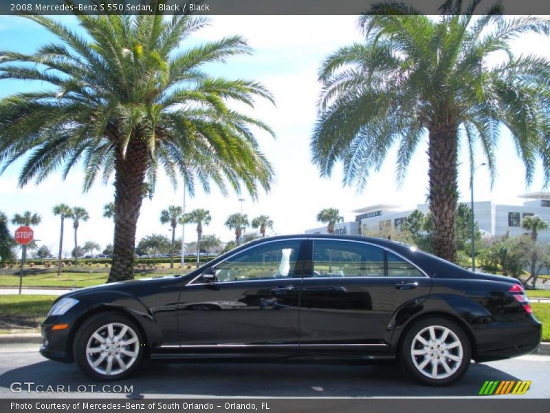 Black / Black 2008 Mercedes-Benz S 550 Sedan