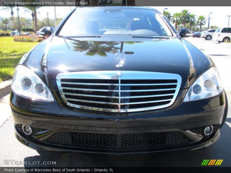 Black / Black 2008 Mercedes-Benz S 550 Sedan
