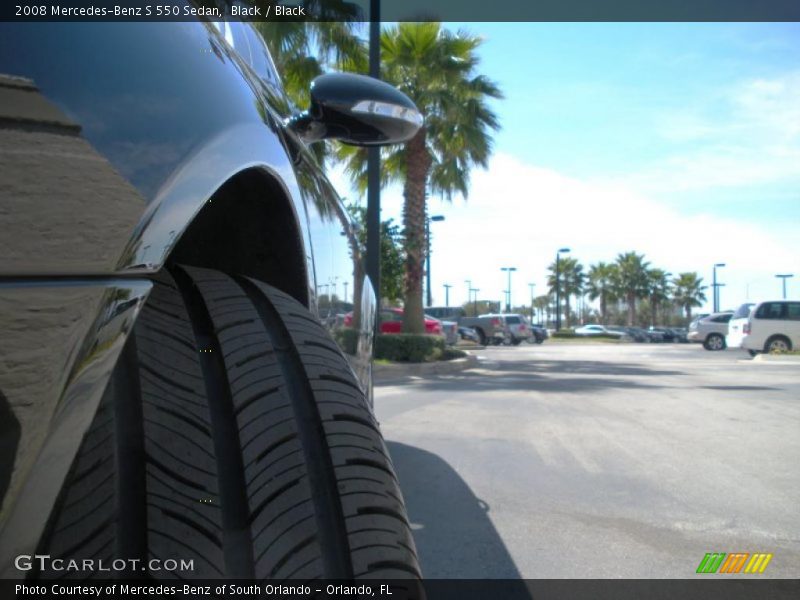 Black / Black 2008 Mercedes-Benz S 550 Sedan