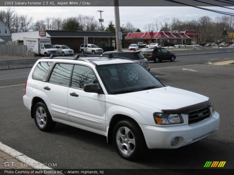 Aspen White / Gray 2003 Subaru Forester 2.5 XS