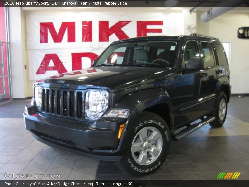 Dark Charcoal Pearl / Pastel Pebble Beige 2010 Jeep Liberty Sport