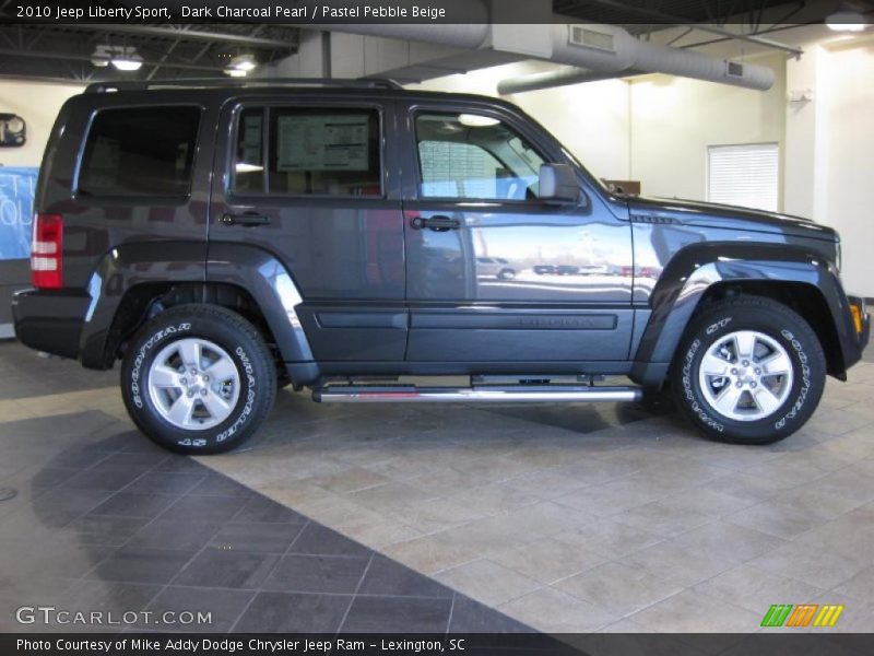 Dark Charcoal Pearl / Pastel Pebble Beige 2010 Jeep Liberty Sport