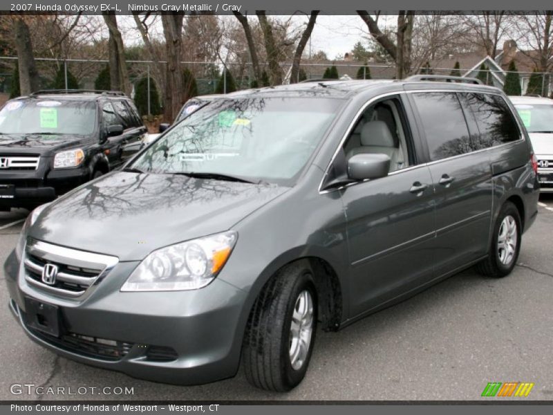 Nimbus Gray Metallic / Gray 2007 Honda Odyssey EX-L