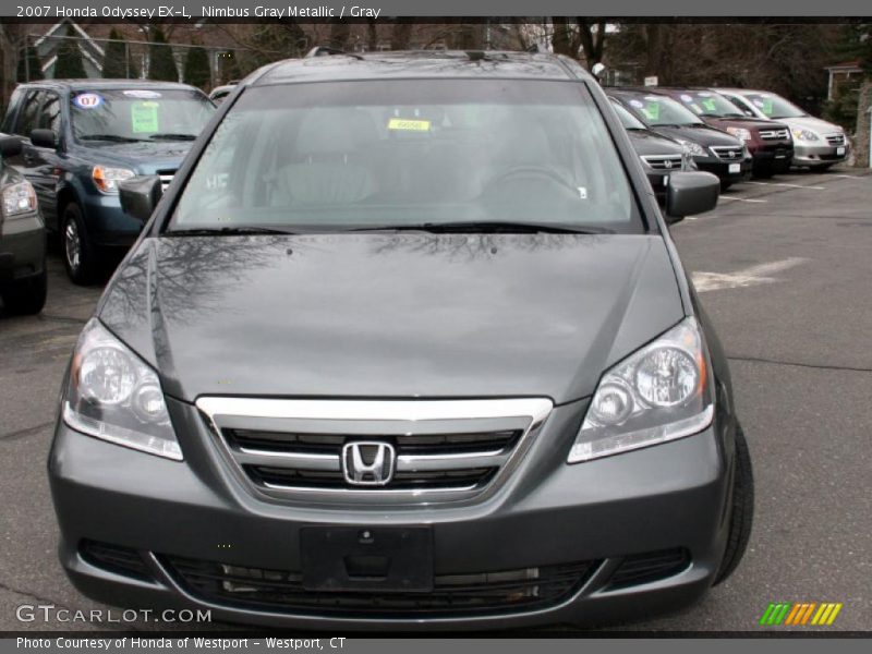 Nimbus Gray Metallic / Gray 2007 Honda Odyssey EX-L