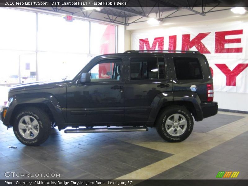 Dark Charcoal Pearl / Pastel Pebble Beige 2010 Jeep Liberty Sport