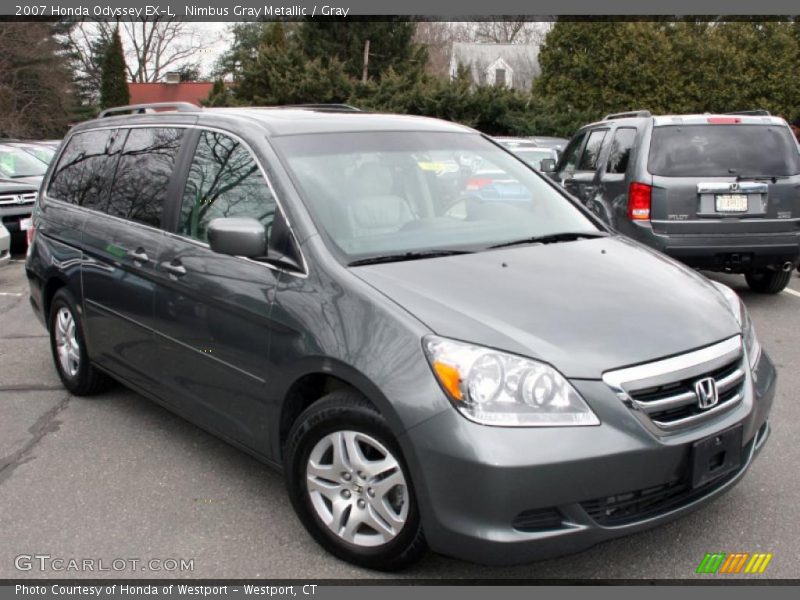 Nimbus Gray Metallic / Gray 2007 Honda Odyssey EX-L