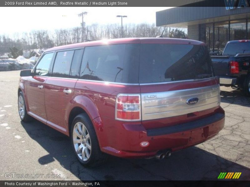 Redfire Metallic / Medium Light Stone 2009 Ford Flex Limited AWD