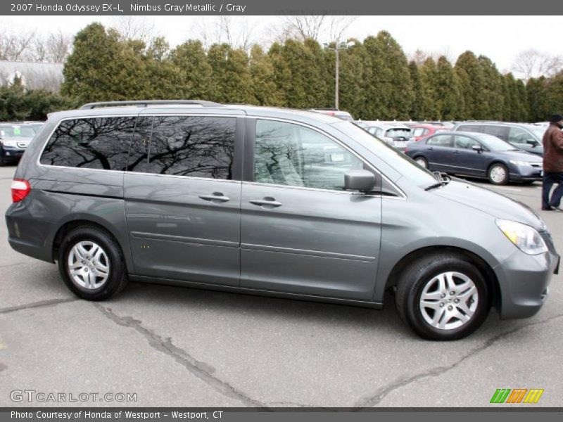 Nimbus Gray Metallic / Gray 2007 Honda Odyssey EX-L