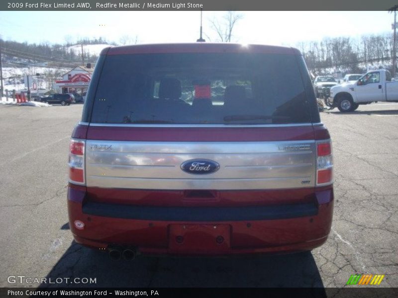 Redfire Metallic / Medium Light Stone 2009 Ford Flex Limited AWD