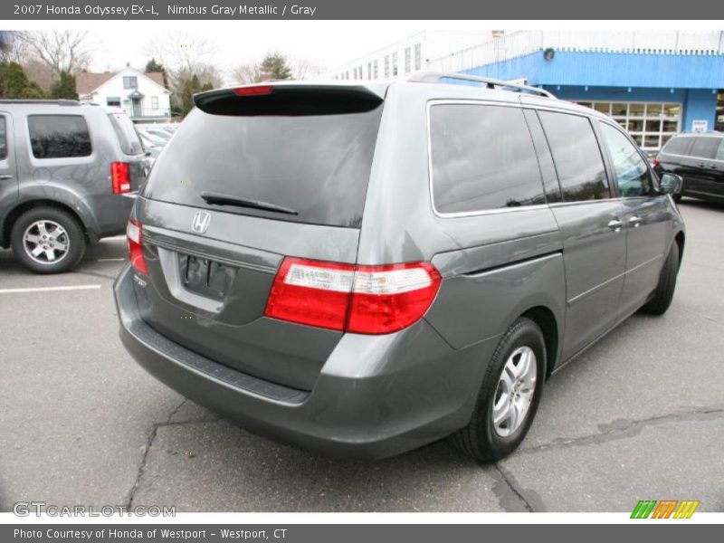Nimbus Gray Metallic / Gray 2007 Honda Odyssey EX-L