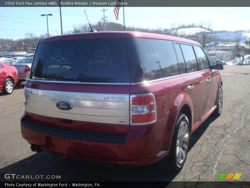Redfire Metallic / Medium Light Stone 2009 Ford Flex Limited AWD