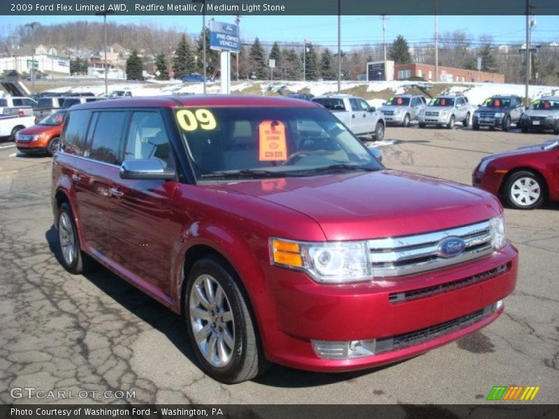 Redfire Metallic / Medium Light Stone 2009 Ford Flex Limited AWD