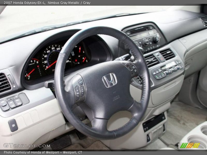 Nimbus Gray Metallic / Gray 2007 Honda Odyssey EX-L