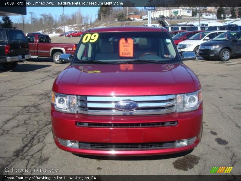 Redfire Metallic / Medium Light Stone 2009 Ford Flex Limited AWD