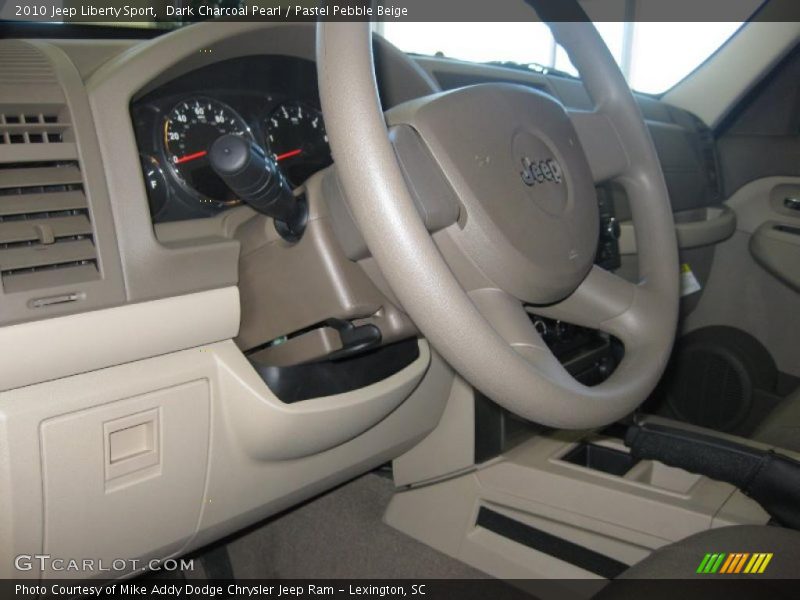 Dark Charcoal Pearl / Pastel Pebble Beige 2010 Jeep Liberty Sport