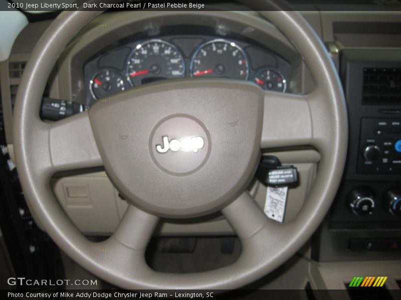 Dark Charcoal Pearl / Pastel Pebble Beige 2010 Jeep Liberty Sport