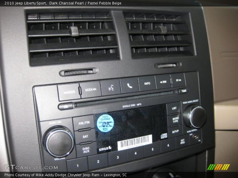 Dark Charcoal Pearl / Pastel Pebble Beige 2010 Jeep Liberty Sport