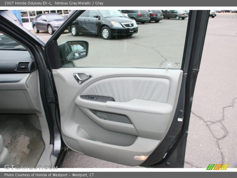Nimbus Gray Metallic / Gray 2007 Honda Odyssey EX-L