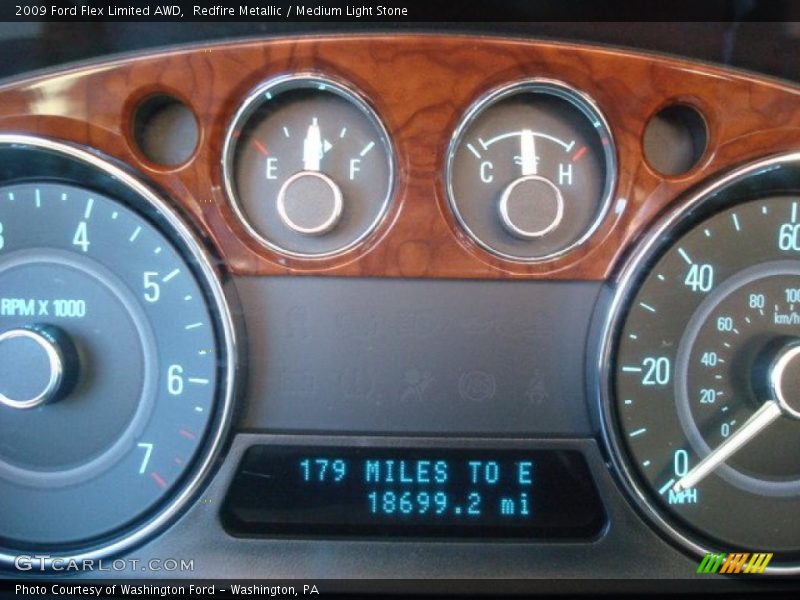 Redfire Metallic / Medium Light Stone 2009 Ford Flex Limited AWD