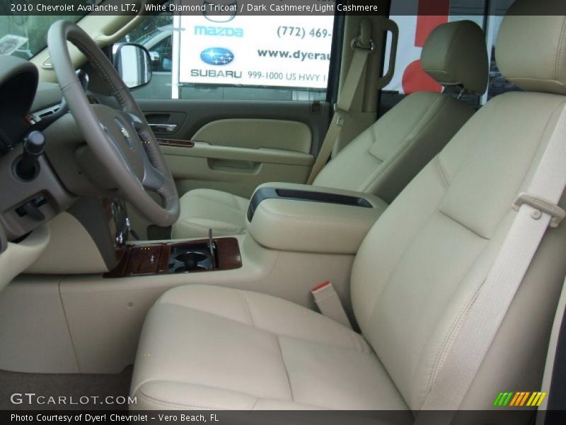 White Diamond Tricoat / Dark Cashmere/Light Cashmere 2010 Chevrolet Avalanche LTZ