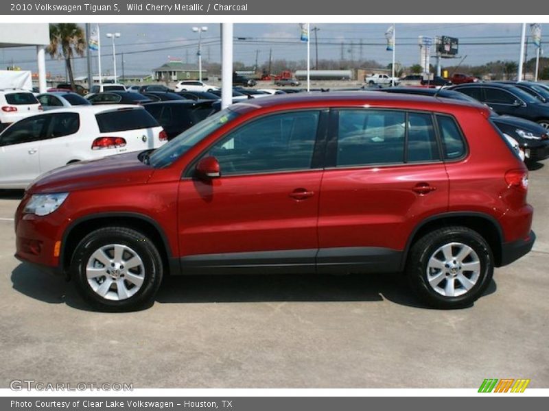 Wild Cherry Metallic / Charcoal 2010 Volkswagen Tiguan S