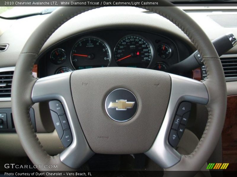 White Diamond Tricoat / Dark Cashmere/Light Cashmere 2010 Chevrolet Avalanche LTZ