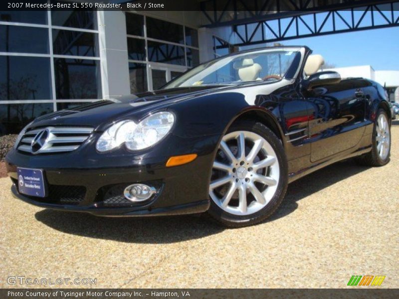 Black / Stone 2007 Mercedes-Benz SL 550 Roadster
