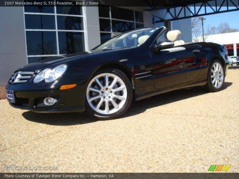Black / Stone 2007 Mercedes-Benz SL 550 Roadster