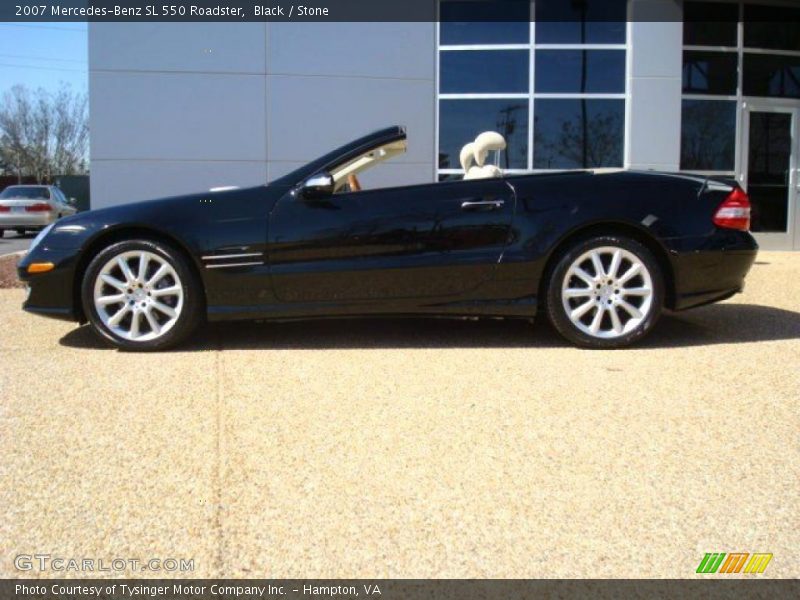 Black / Stone 2007 Mercedes-Benz SL 550 Roadster
