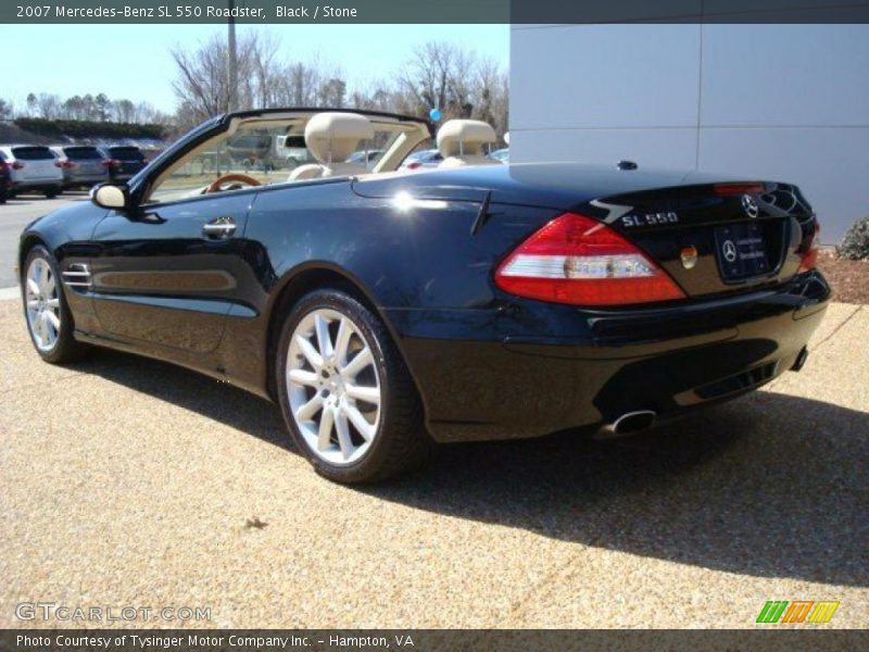 Black / Stone 2007 Mercedes-Benz SL 550 Roadster