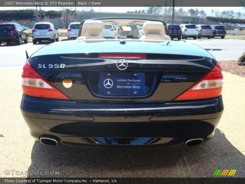 Black / Stone 2007 Mercedes-Benz SL 550 Roadster