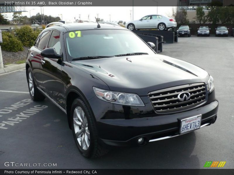 Black Obsidian / Graphite 2007 Infiniti FX 35 AWD