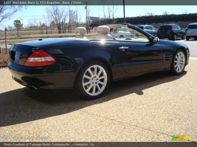 Black / Stone 2007 Mercedes-Benz SL 550 Roadster