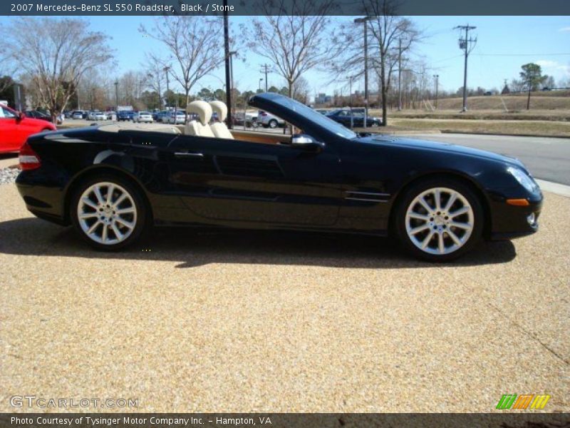 Black / Stone 2007 Mercedes-Benz SL 550 Roadster