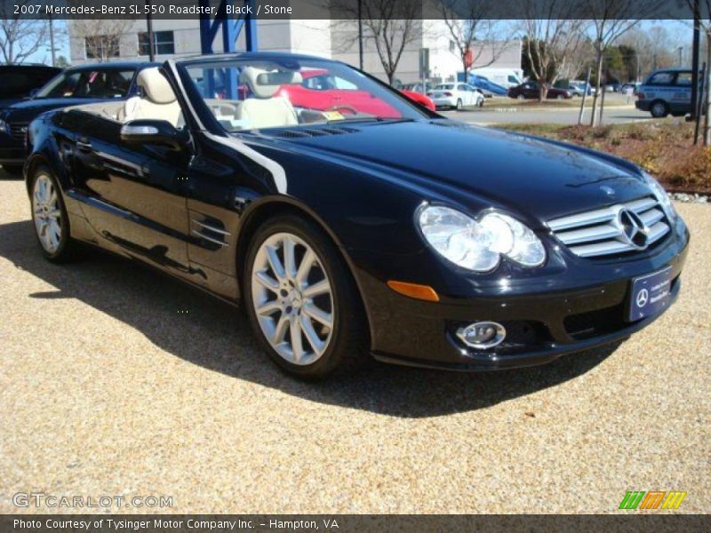 Black / Stone 2007 Mercedes-Benz SL 550 Roadster