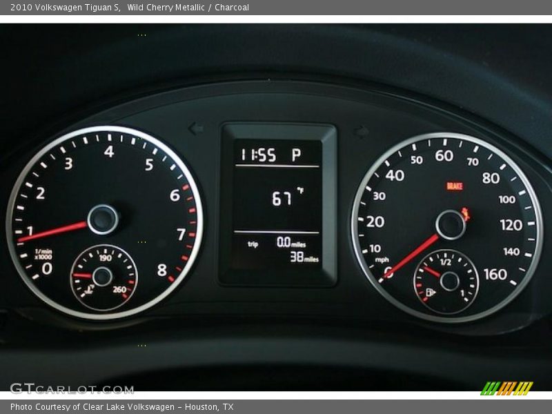 Wild Cherry Metallic / Charcoal 2010 Volkswagen Tiguan S
