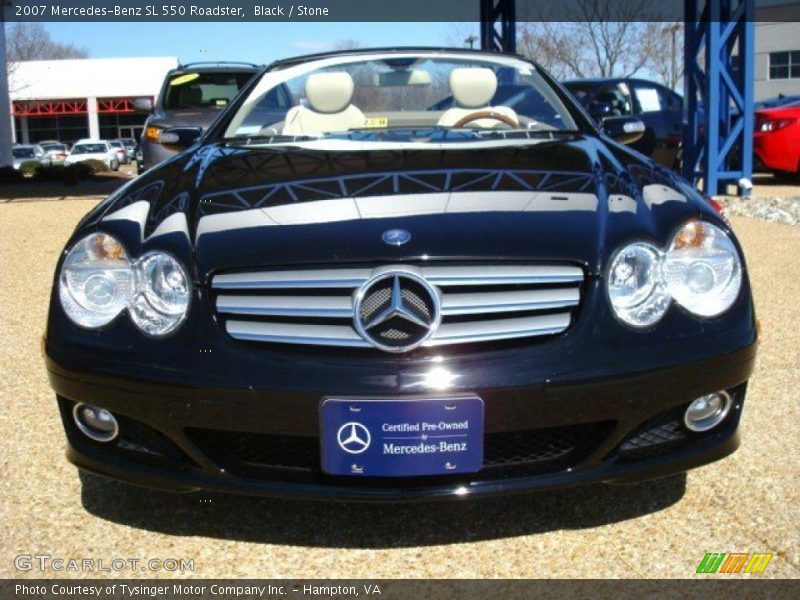 Black / Stone 2007 Mercedes-Benz SL 550 Roadster